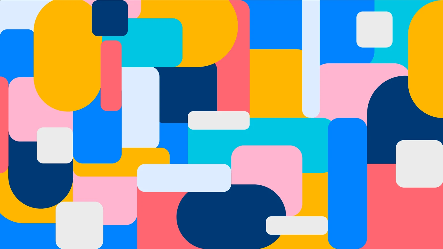 Brand Pattern: The shapes and colours of the 21K brand