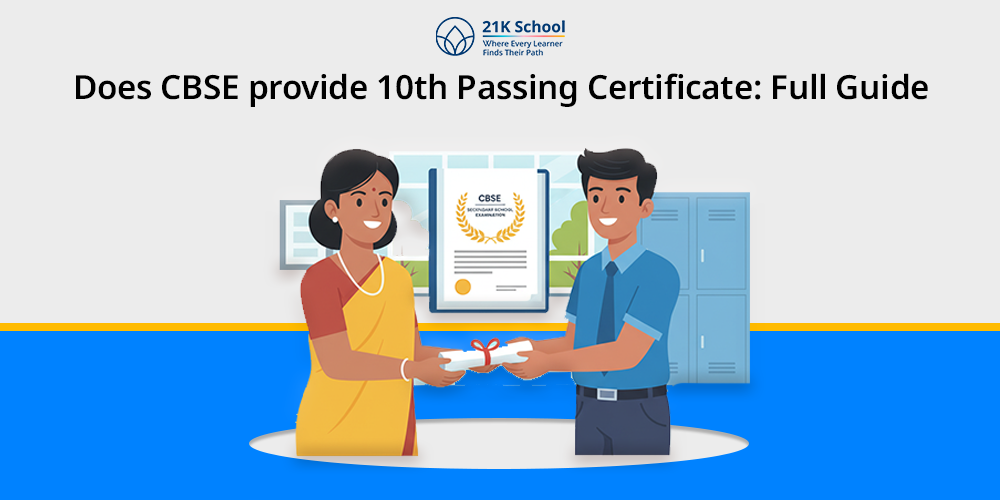 Does CBSE provide 10th Passing Certificate