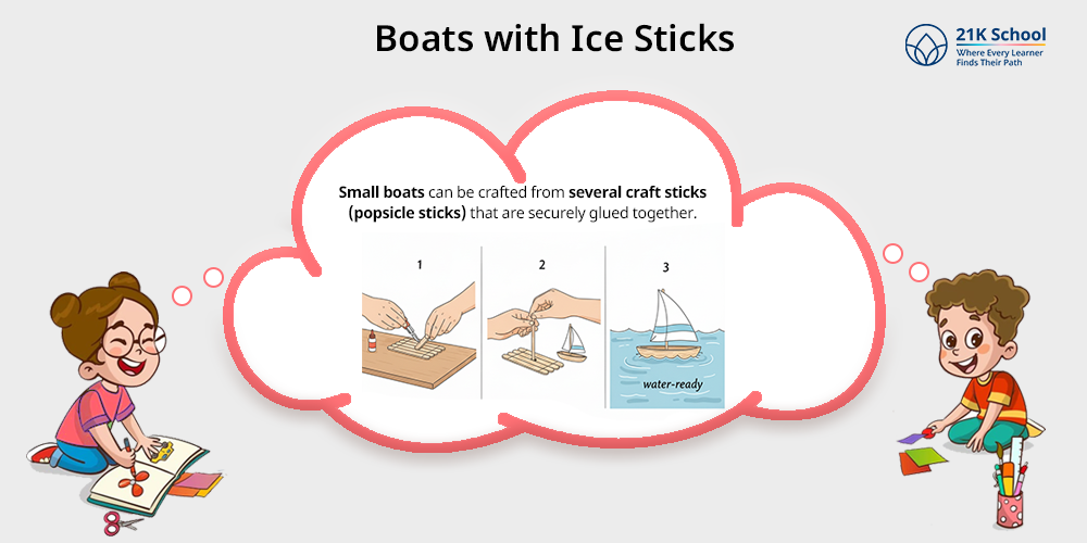 Boats with Ice Sticks