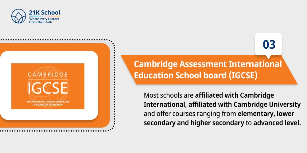 Cambridge Assessment International Education School board (IGCSE)