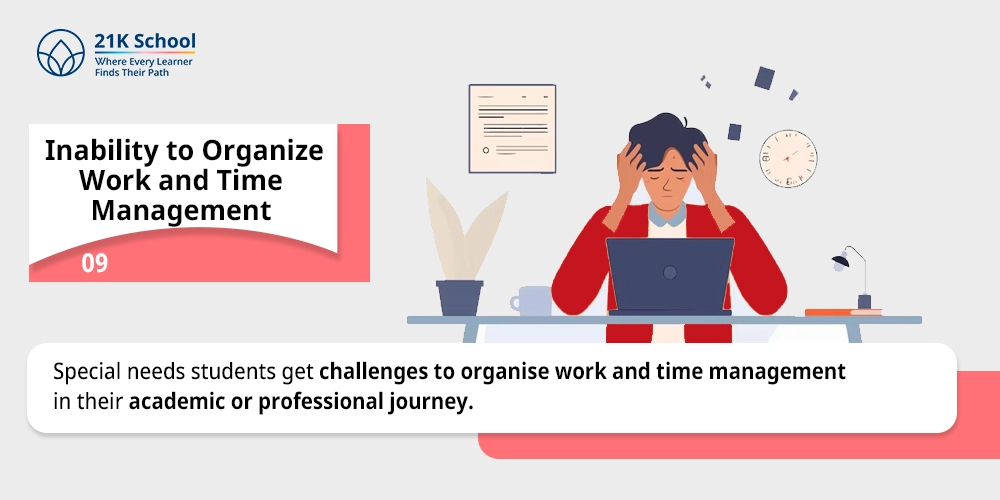Inability to Organize Work and Time Management