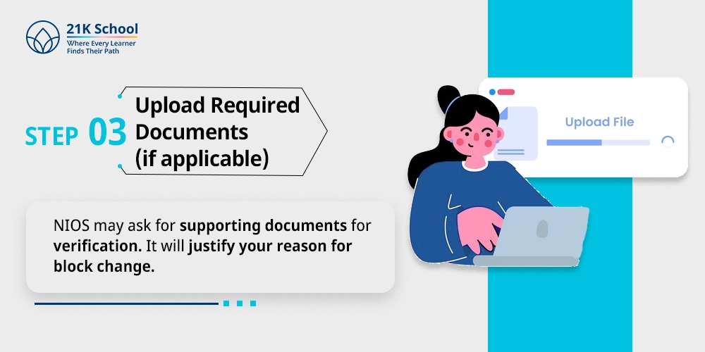 3. Upload Required Documents (if applicable)