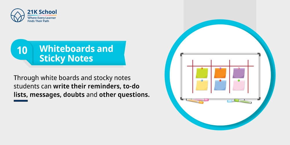Whiteboards and sticky notes