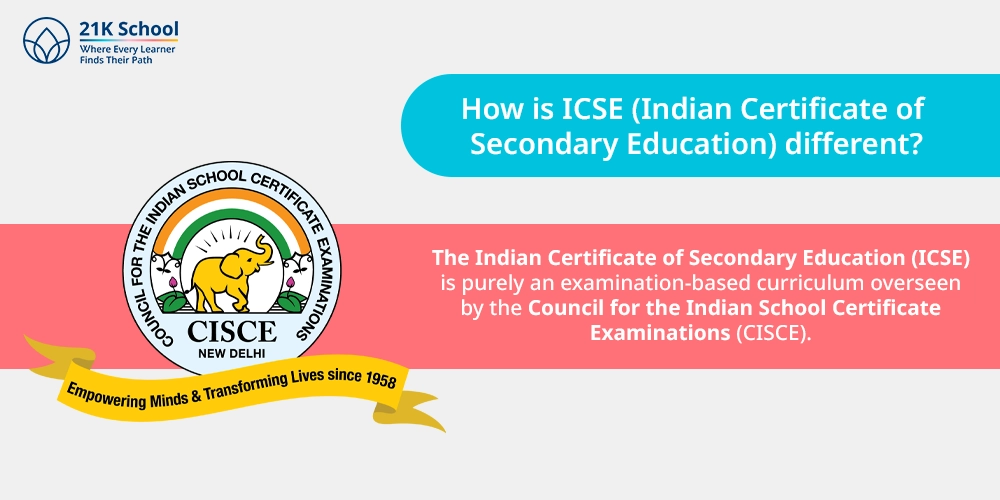 How is ICSE (Indian Certificate of Secondary Education) different?