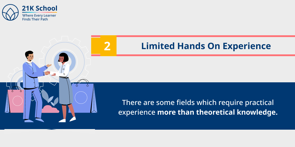 Limited hands on experience
