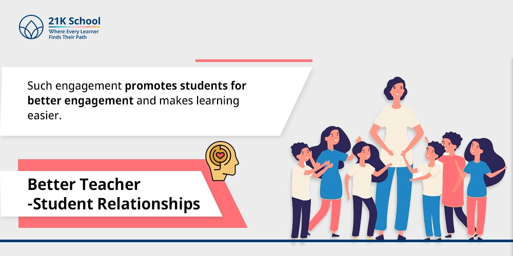 9. Better teacher-student relationships: