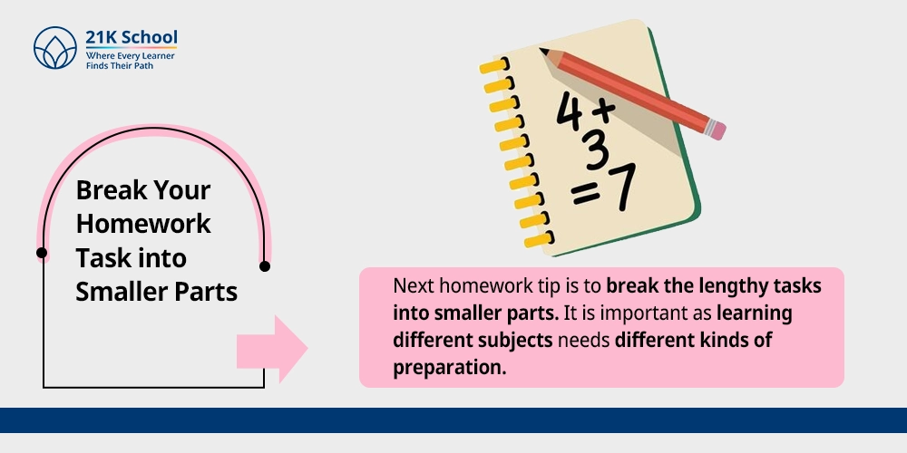 Break Your Homework Task into Smaller Parts