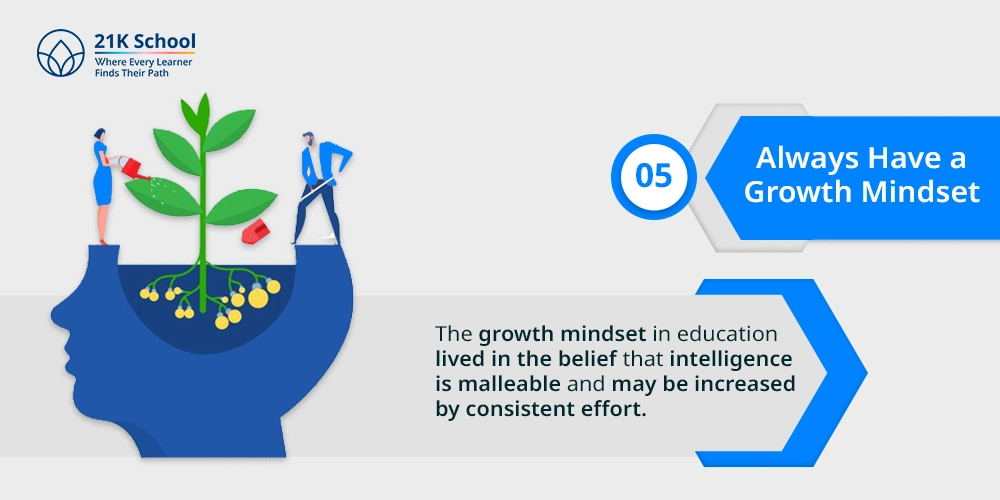 5. Always Have a Growth Mindset