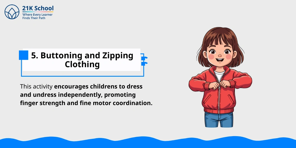 Buttoning and Zipping Clothing