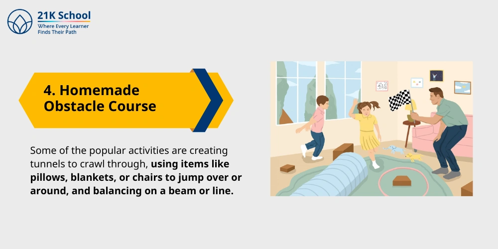 4. Homemade Obstacle Course