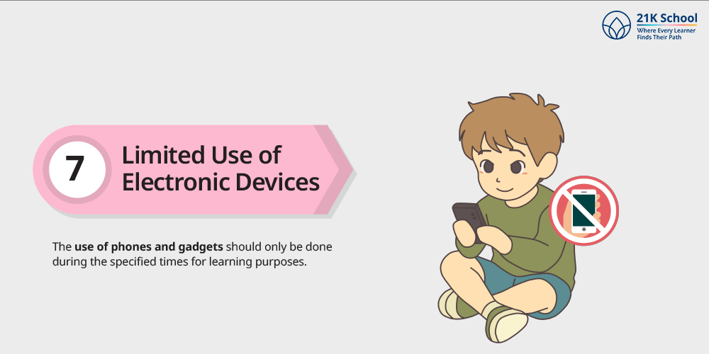 Limited Use of Electronic Devices