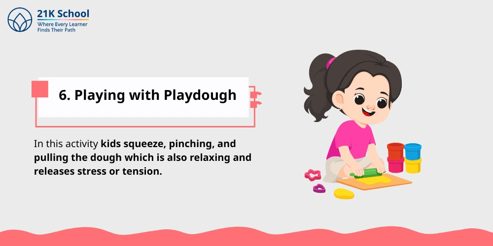 Playing with playdough