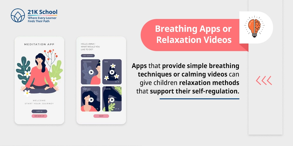2. Breathing Apps or Relaxation Videos
