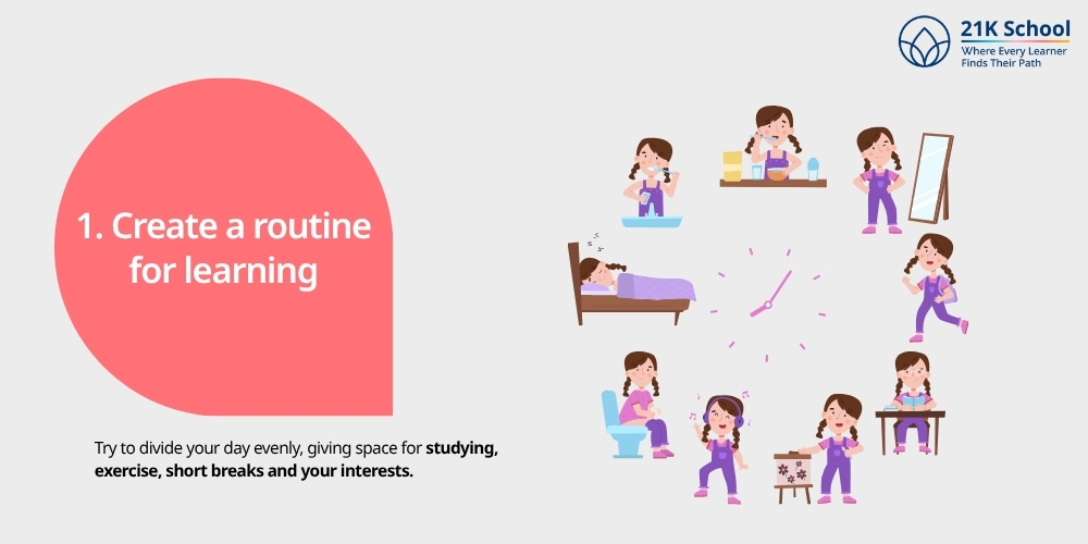 Create a routine for learning