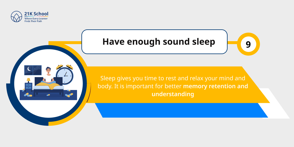 Have enough sound sleep