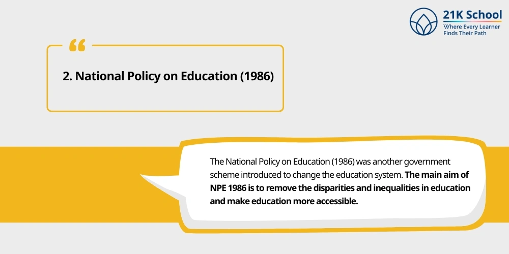 National Policy on Education (1986)