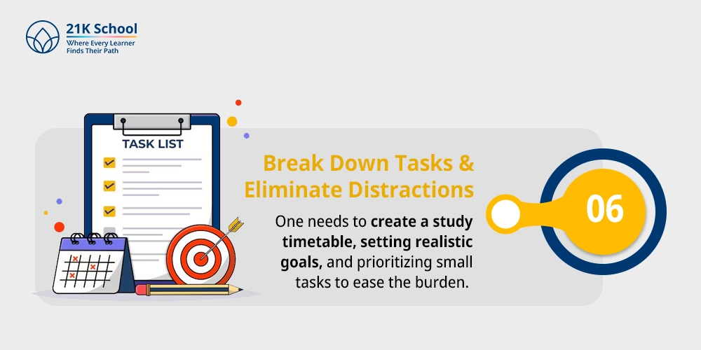 Break Down Tasks & Eliminate Distractions