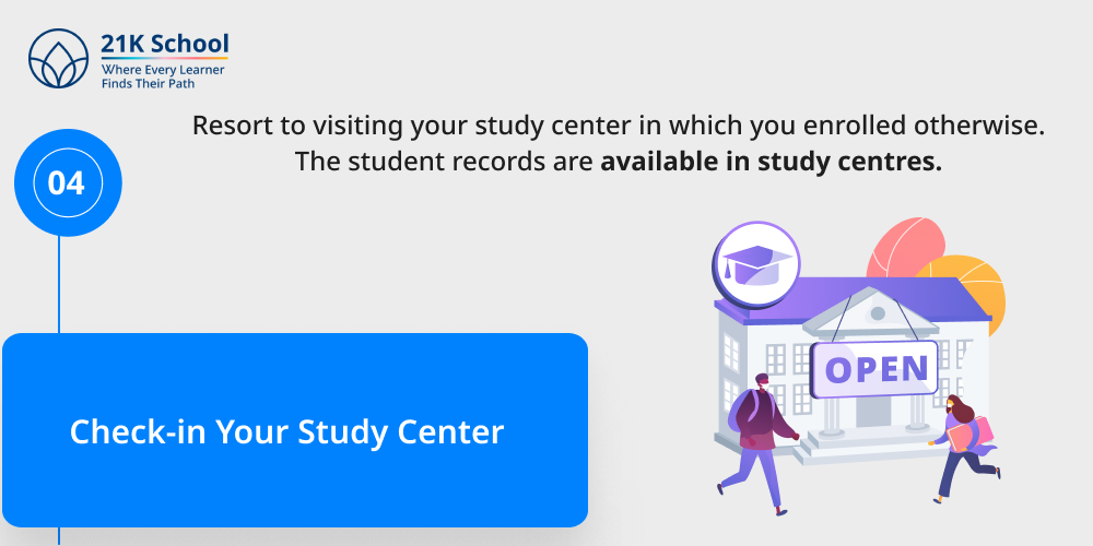 4. Check-in Your Study Center