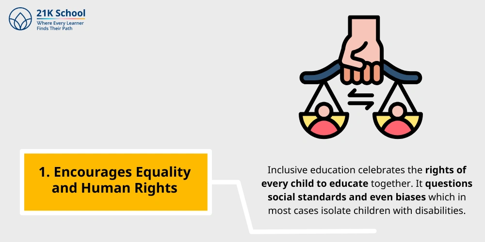 Encourages Equality and Human Rights