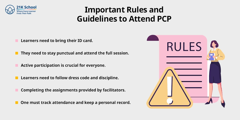 Important Rules and Guidelines to Attend PCP