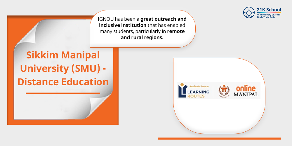 Sikkim Manipal University (SMU) -Distance Education