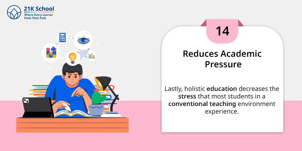 14. Reduces Academic Pressure