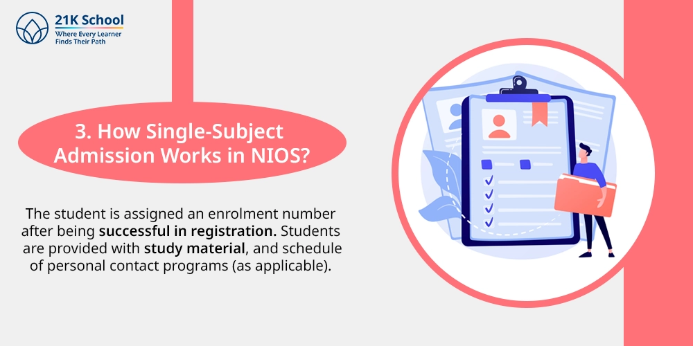3. How Single-Subject Admission Works in NIOS?