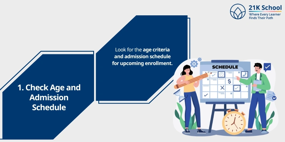 Check Age and Admission Schedule