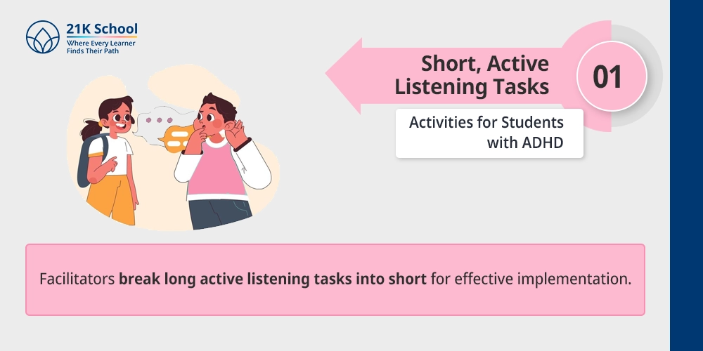 Short, Active Listening Tasks