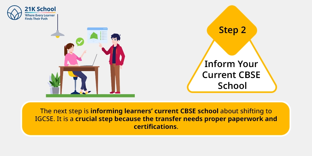 Inform Your Current CBSE School