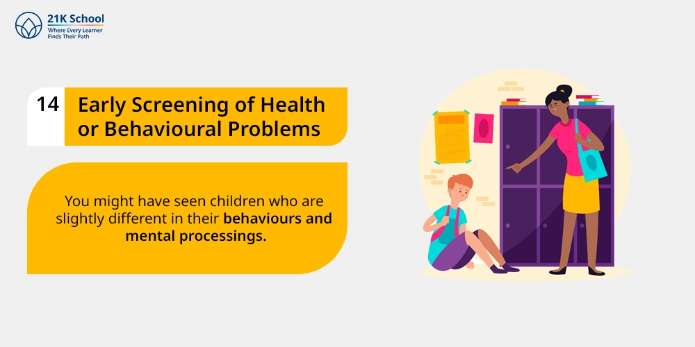Early Screening of Health or Behavioural Problems