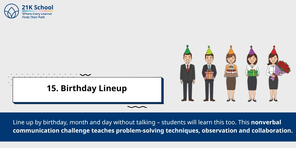 15. Birthday Lineup