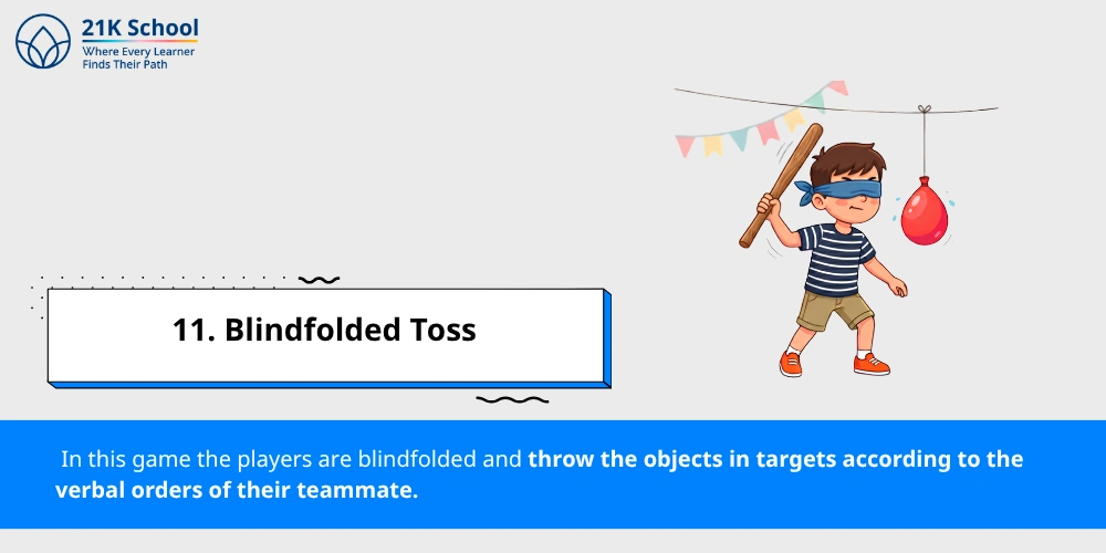 11. Blindfolded Toss