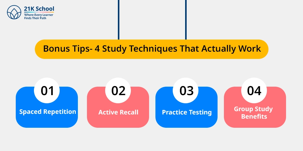 Bonus Tips- 4 Study Techniques That Actually Work