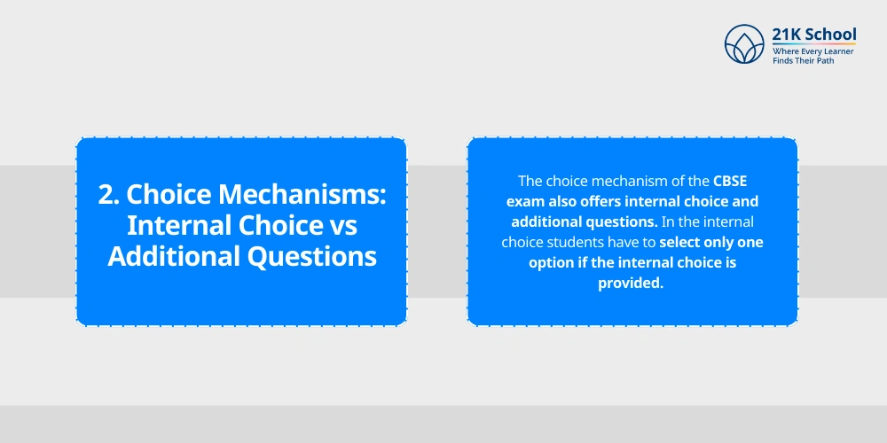 Choice Mechanisms: Internal Choice vs Additional Questions