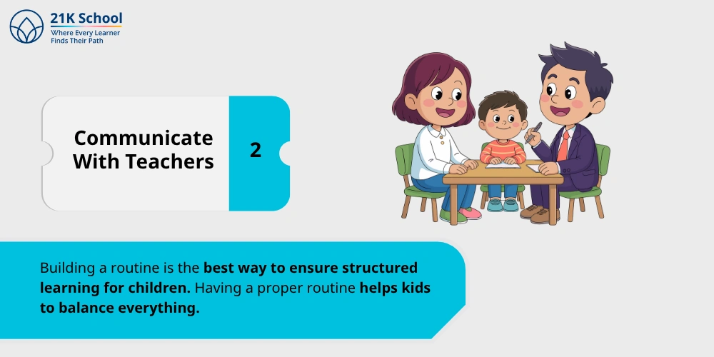 2. Communicate With Teachers
