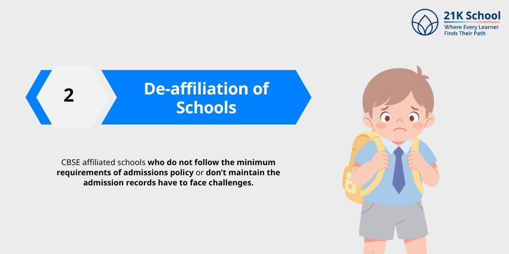 De-affiliation of Schools