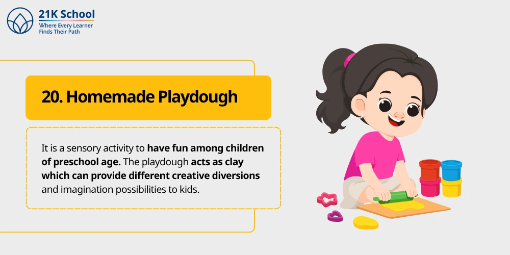 20. Homemade Playdough