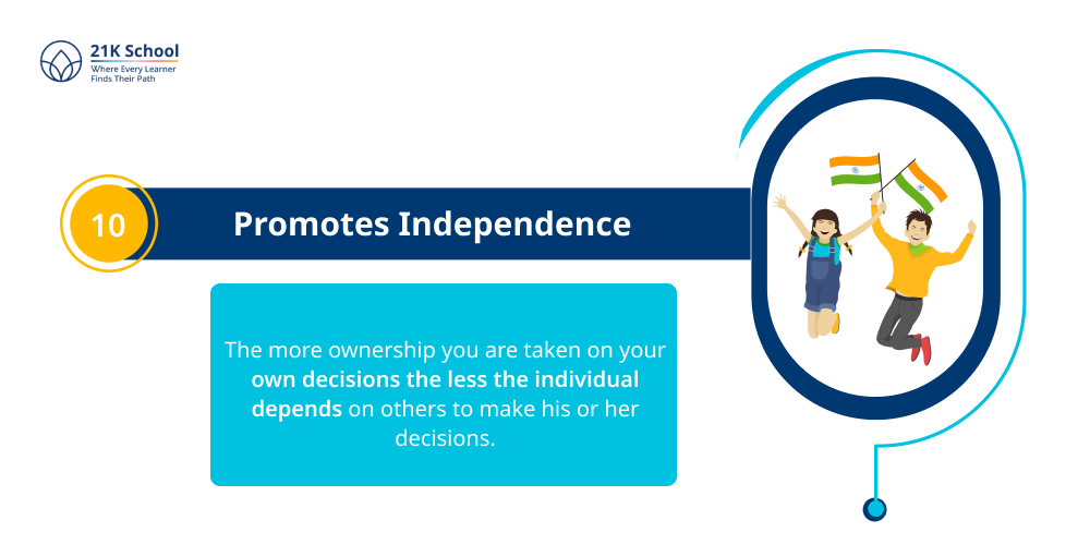 Promotes Independence