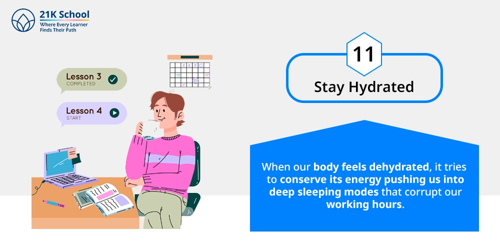 11. Stay Hydrated