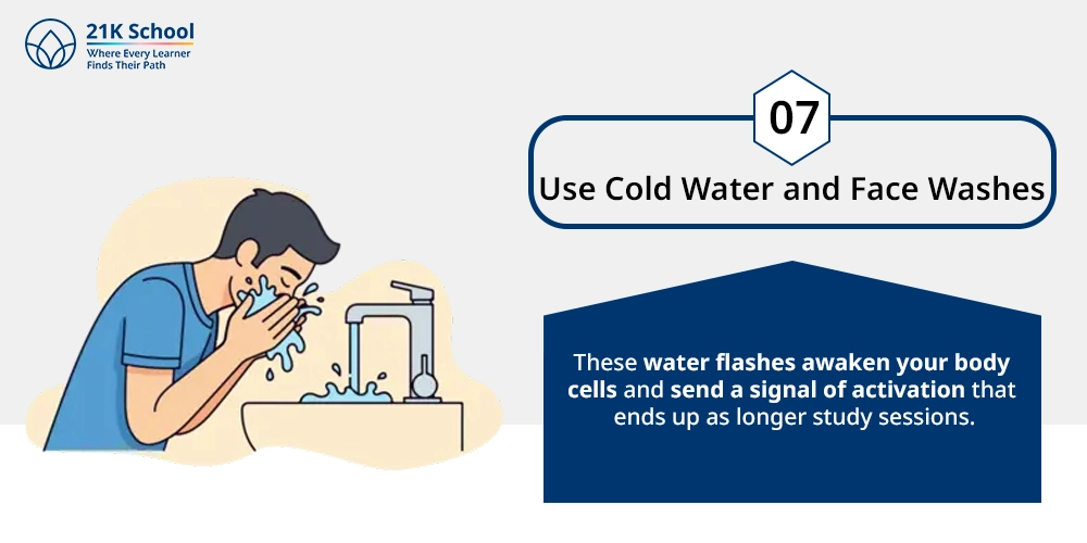 7. Use Cold Water and Face Washes