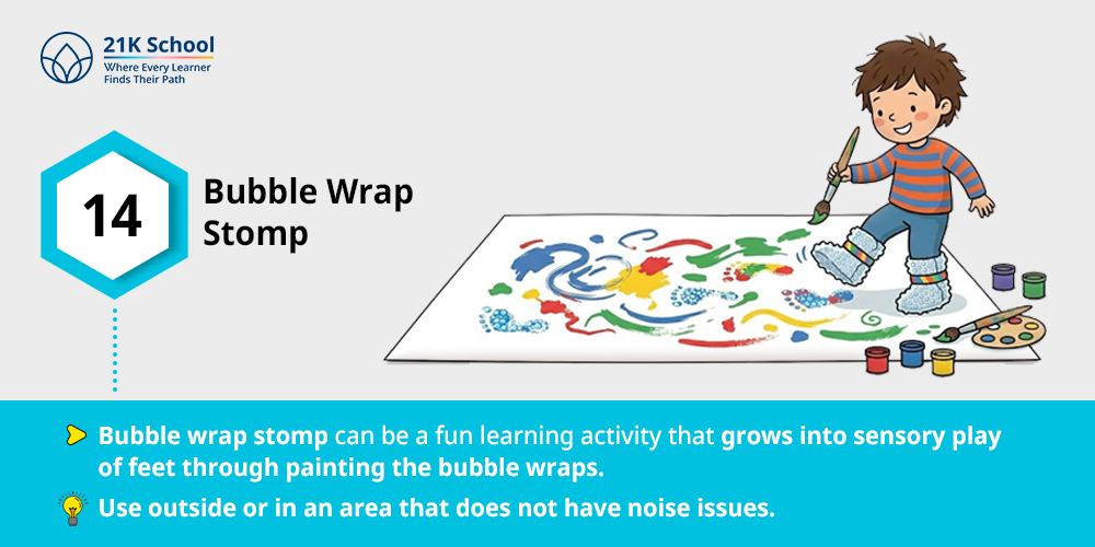 14. Bubble Wrap Stomp