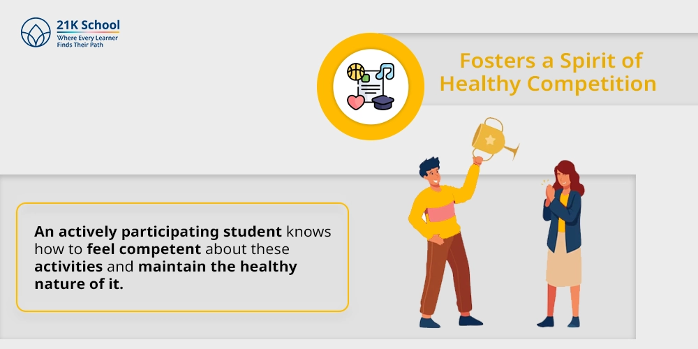 12. Fosters a Spirit of Healthy Competition