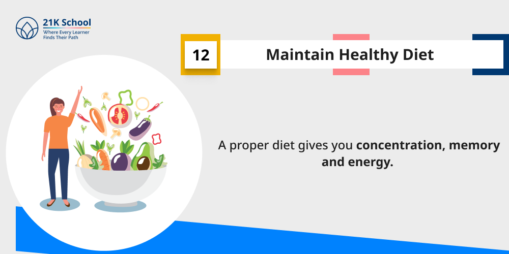 Maintain Healthy Diet