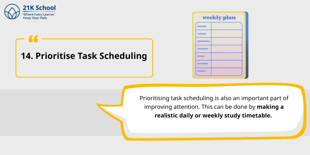Prioritise Task Scheduling