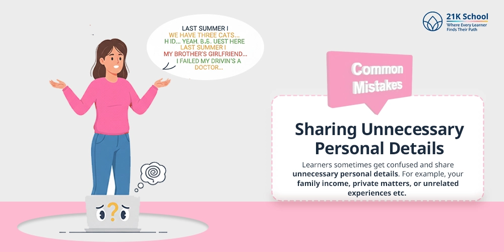 Sharing Unnecessary Personal Details