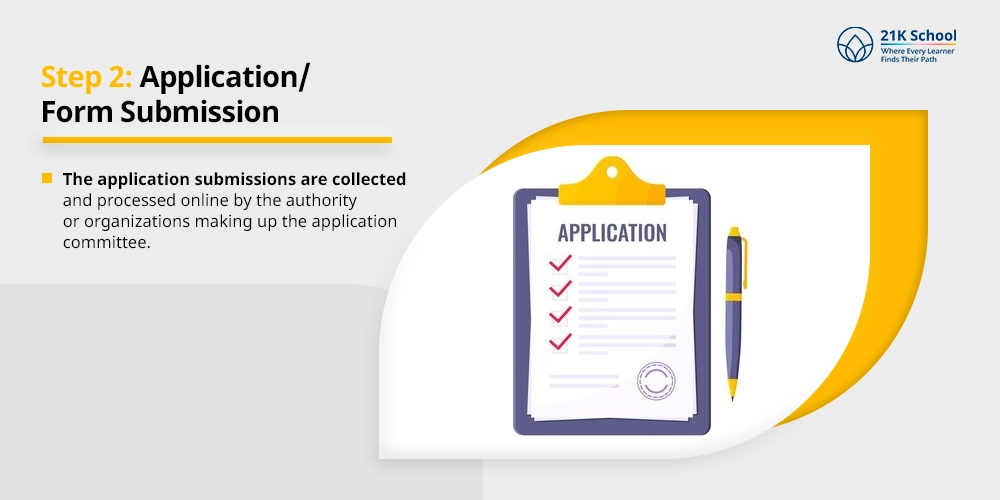Step 2: Application/Form Submission