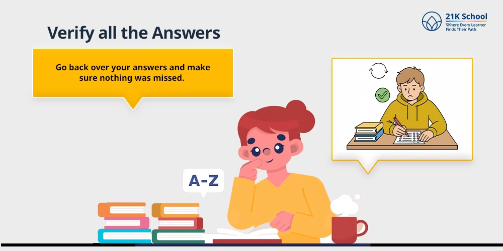 Verify all the Answers