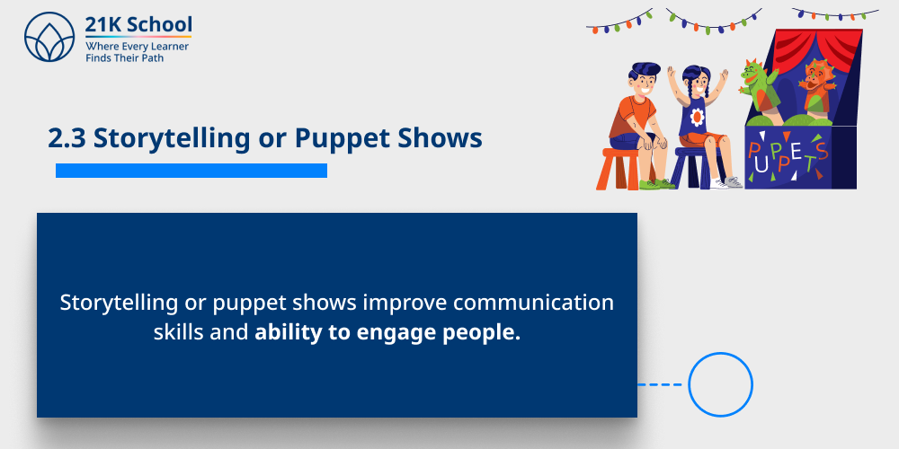 Storytelling or Puppet Shows