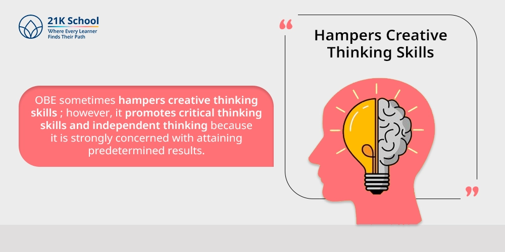 6. Hampers Creative Thinking Skills
